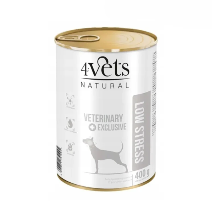 4Vets NATURAL - LOW STRESS NEW DOG karma z L-tryptofanem dla psa z objawami stresu - thumbnail