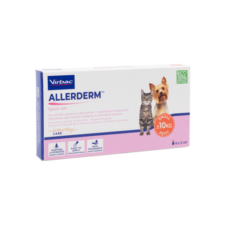 Virbac ALLERDERM SPOT-ON S-I-S 2 ML X 6 SZT dla psów i kotów z problemami dermatologicznymi - thumbnail