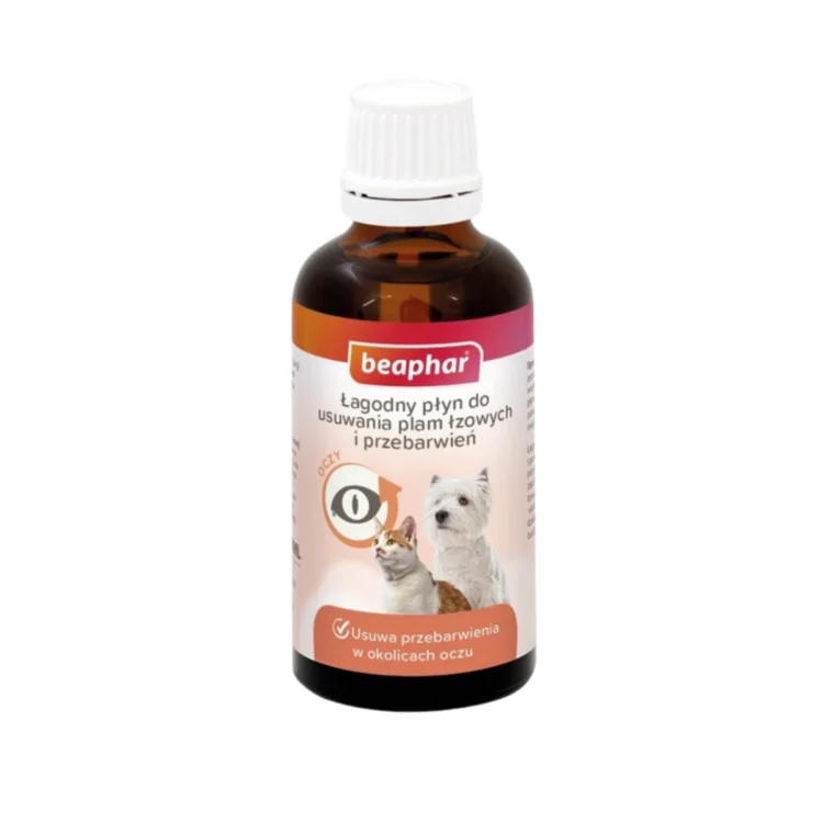 Beaphar ŁAGODNY PŁYN DO USUWANIA PLAM ŁZOWYCH I PRZEBARWIEŃ 50 ML - thumbnail
