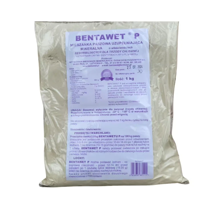 BENTAWET P 1 KG na biegunkę dla prosiąt i dorosłych świń - thumbnail