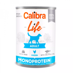 Calibra DOG LIFE ADULT CHICKEN WITH RICE 400G jednobiałkowa, bezglutenowa mokra karma z kurczakiem i ryżem dla psa - thumbnail nav