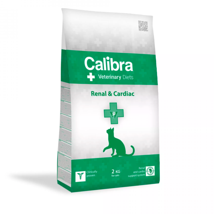 Calibra VD CAT RENAL/CARDIAC 2 KG karma weterynaryjna dla kotów z chorobami nerek lub serca - thumbnail