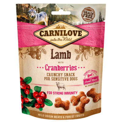 Carnilove PRZYSMAK DLA PSA CRUNCHY SNACK LAMB WITH CRANBERRIES WITH FRESH MEAT 200 G