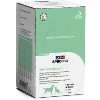 Dechra SPECIFIC F/C-IN-W INTENSIVE SUPPORT 7 X 95 G Karma dla psów i kotów do stosowania w okresie rekonwalescencji