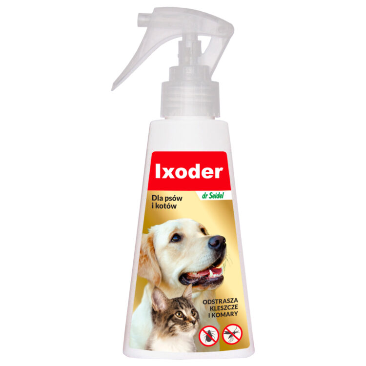 DermaPharm dr Seidel IXODER 100 ML Spray odstraszający kleszcze i komary dla psów i kotów - thumbnail