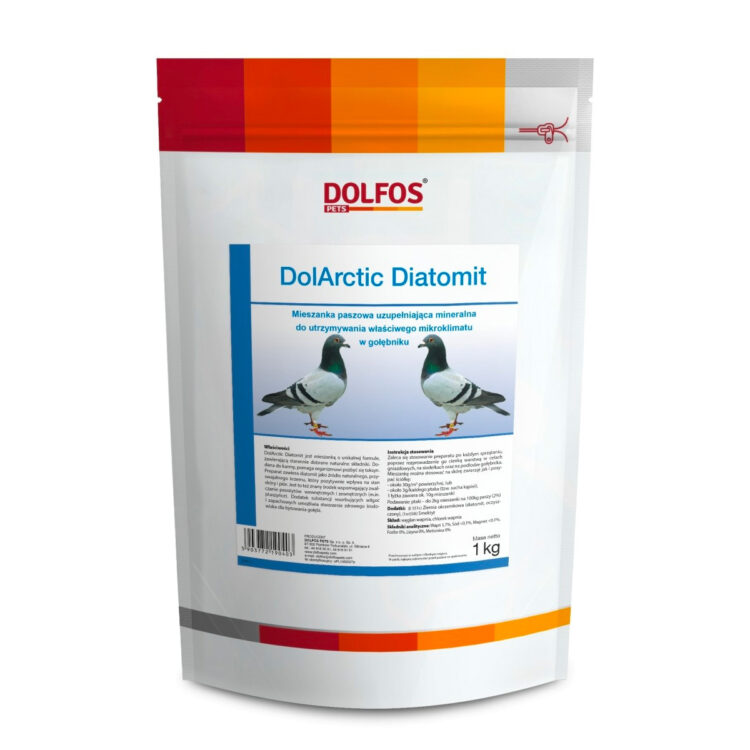 Dolfos DOLARCTIC DIATOMIT 1 KG  preparat do utrzymania właściwego mikroklimatu i higieny w gołębniku - thumbnail