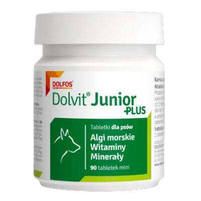 Dolfos DOLVIT CANIS JUNIOR PLUS 90 TABLETEK MINI zestaw witamin dla rosnących psów małych ras