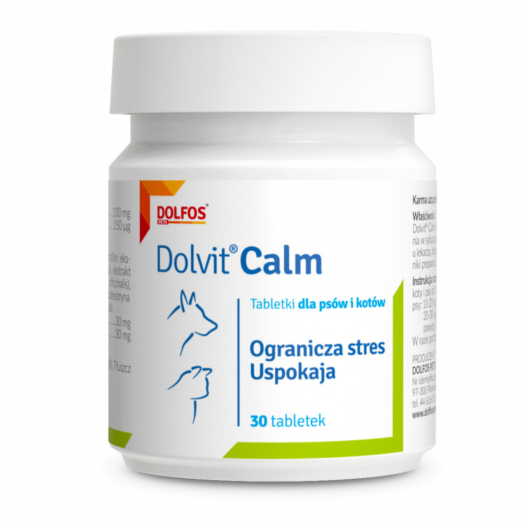 Dolfos DOLVIT CANIS/CAT CALM 30 TABLETEK na uspokojenie i redukcję stresu - thumbnail