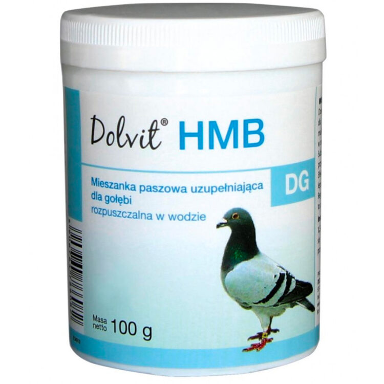 Dolfos DOLVIT DG HMB 100 G poprawia kondycję i wytrzymałość gołębi - thumbnail