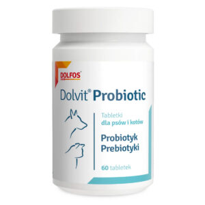 Dolfos DOLVIT PROBIOTIC 60 TABLETEK probiotyk i prebiotyk dla psów i kotów