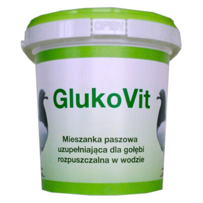 Dolfos GLUKOVIT 500 G dla gołębi z glukozą, zestawem witamin z grupy B i witaminą C