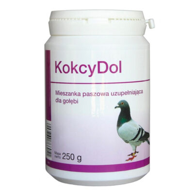 Dolfos KOKCYDOL 250 G wspomaga zwalczanie  kokcydiów i bakterii u gołębi
