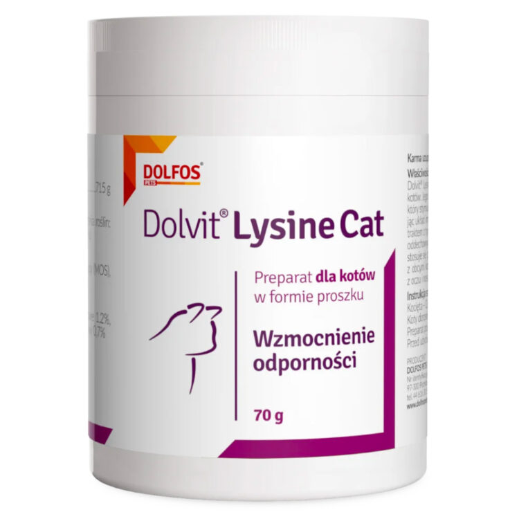 Dolfos LYSINE CAT 70 G DOLVIT L-lizyna na odporność dla kota - thumbnail