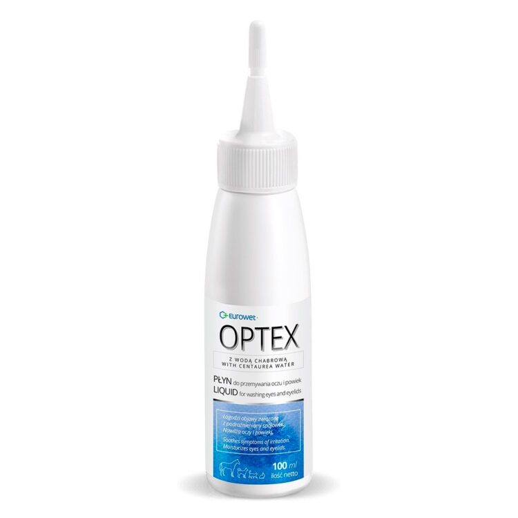 Eurowet OPTEX 100 ML Płyn do przemywania oczu i powiek dla psów i kotów - thumbnail