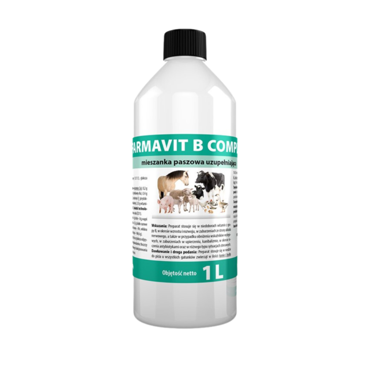 Vetos Farma FARMAVIT B COMPLEX 1 L witaminy dla zwierząt gospodarskich - thumbnail