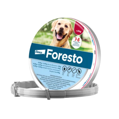FORESTO OBROŻA 70 cm przeciw pchłom i kleszczom dla psów o masie ciała powyżej 8 kg