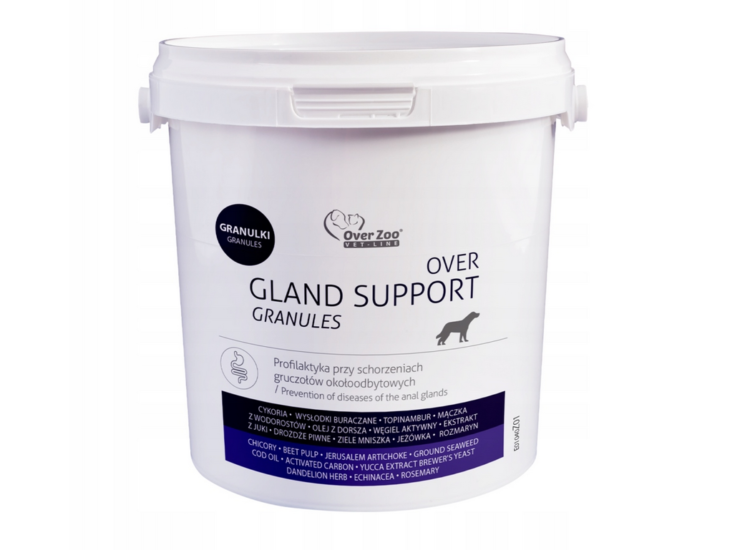 Over Zoo GLAND SUPPORT 600 G GRANULAT prawidłowe funkcjonowanie gruczołów okołoodbytowych - thumbnail
