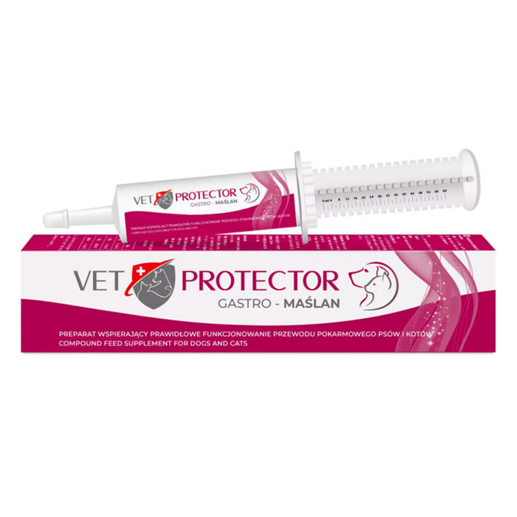 JM Sante VET PROTECTOR GASTRO - MAŚLAN 60ML pasta przeciwbiegunkowa dla psów i kotów - thumbnail
