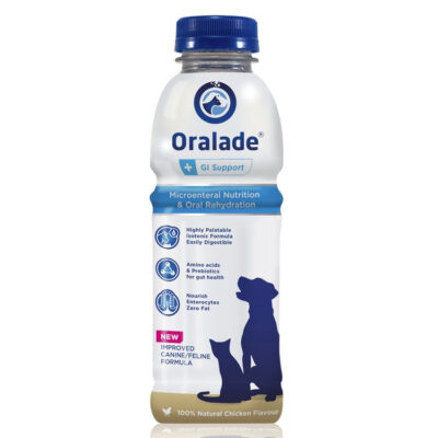 Livisto ORALADE GI SUPPORT 6 x 500 ML elektrolity z prebiotykiem dla psów i kotów