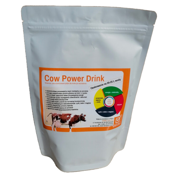 OptiMax COW POWER DRINK 600 G smaczne, skoncentrowane pójło energetyczne dla krów po wycieleniu - thumbnail