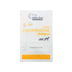 Over Zoo SZAMPON Z CHLORHEKSYDYNĄ W SASZETCE 20 ML na stany zapalne bakteryjne i grzybicze u psów i kotów - thumbnail nav