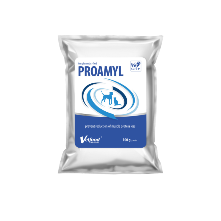 Vetfood PROAMYL 100 G odżywka białkowa dla zwierząt wychudzonych, wyniszczonych, cierpiących na alergie pokarmowe - thumbnail