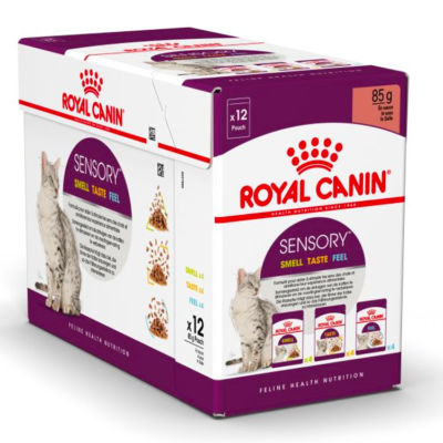 Royal Canin CAT FHN SENSORY MULTIPACK W SOSIE 12X85 G SASZETKA mix 3 smaków