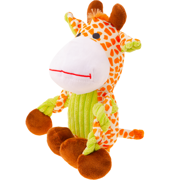 Recofun FLUFFY GIRAFFE żyrafa - zabawka z piszczałką dla psa - thumbnail