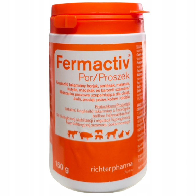 RichterPharma FERMACTIV PROSZEK 150 G probiotyk dla zwierząt - thumbnail