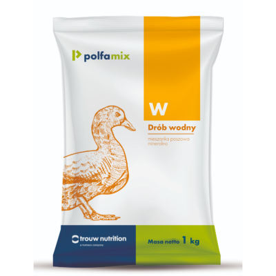 Trouw POLFAMIX W 1 KG mieszanka paszowa mineralna dla drobiu wodnego: kaczek i gęsi