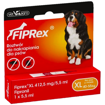 Vet-Agro FIPREX PIES krople na pchły i kleszcze dla psów