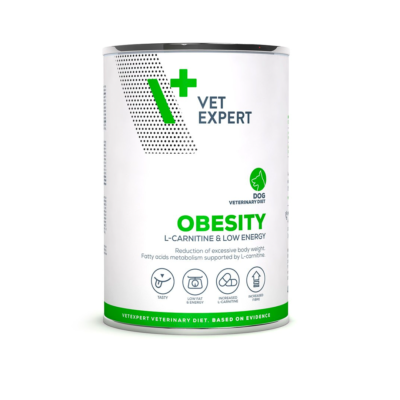 Vet Expert VETERINARY DIET OBESITY DOG 400 G mokra karma dla psów z nadwagą, otyłością lub cukrzycą