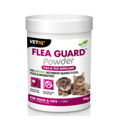 VetIQ Flea Guard 60 G przeciw pchłom, kleszczom i komarom