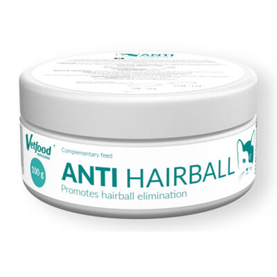 Vetfood ANTI HAIRBALL 100 G zapobiega powstawaniu kul włosowych i reguluje wypróżnianie