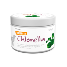 Vetfood BARFeed Chlorella 200 g usuwa nieprzyjemny zapach z pyska i skóry, poprawia perystaltykę jelit - thumbnail nav