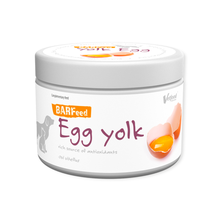 Vetfood BARFeed Egg Yolk 140 G sproszkowane żółtko jaja kurzego polecane przy anemii, także dla zwierząt starszych - thumbnail