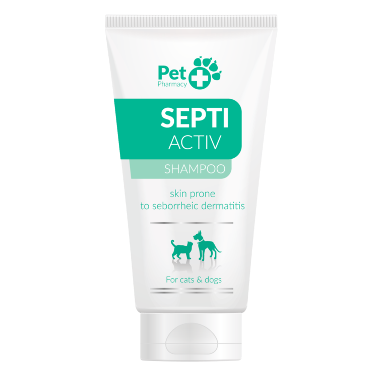Vetfood SEPTIACTIV SHAMPOO 125 ML szampon przeciwłupieżowy dla psów i kotów - thumbnail