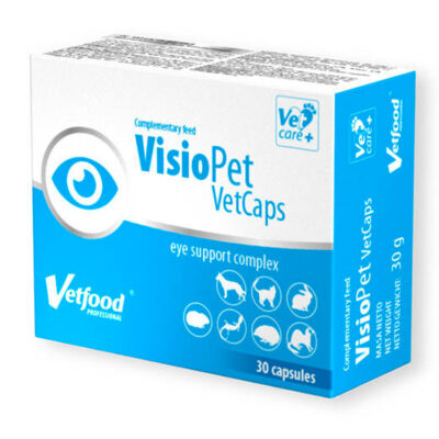 Vetfood VISIOPET VETCAPS 30 KAPSUŁEK unikatowy produkt do wsparcia funkcjonowania wzroku