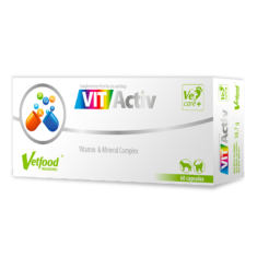 Vetfood VitActiv 60 KAPSUŁEK zestaw witamin i minerałów dla zwierząt domowych - thumbnail nav