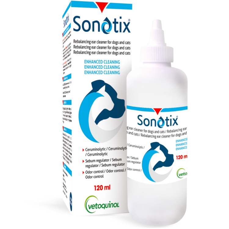 Vetoquinol SONOTIX 120 ML płyn do czyszczenia uszu dla psów i kotów - thumbnail