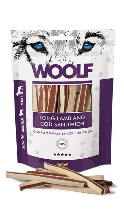 Woolf PRZYSMAK SOFT LAMB AND COD SANDWICH LONG 100G