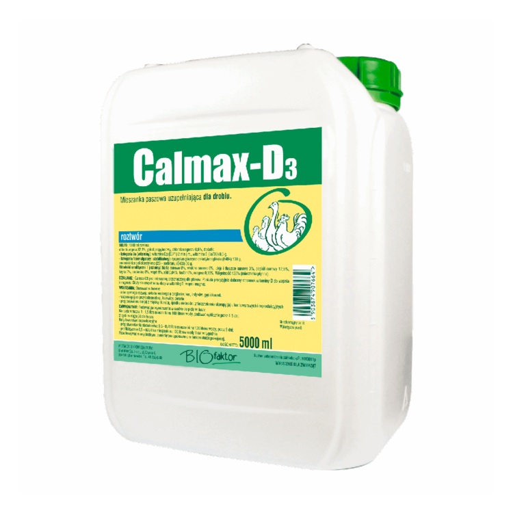 BIOfaktor CALMAX D3 5 L mieszanka z wit. D3, wapniem i magnezem dla drobiu - thumbnail