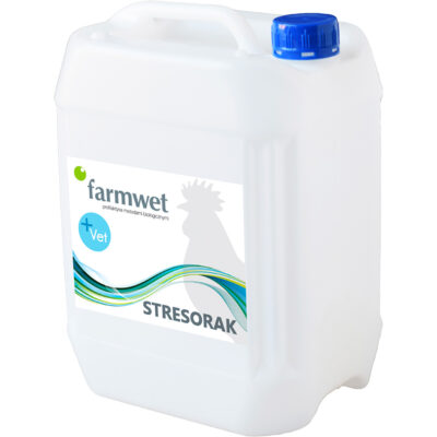 Farmwet STRESORAK 5L dla drobiu - niweluje stres termiczny, transportowy, produkcyjny