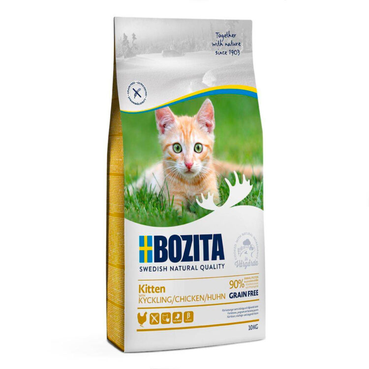 Bozita CAT KITTEN GRAIN FREE CHICKEN karma bezzbożowa dla kociąt oraz kotek w okresie ciąży i laktacji - thumbnail