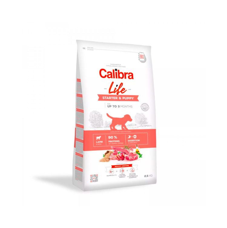 Calibra DOG LIFE STARTER & PUPPY LAMB hipoalergiczna karma z jagnięciną dla szczeniąt i suk ciężarnych lub karmiących - thumbnail