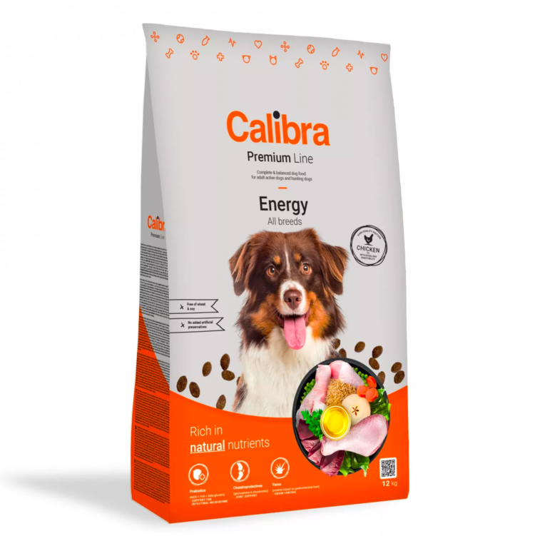 Calibra DOG PREMIUM ENERGY karma z kurczakiem dla aktywnych, myśliwskich, sportowych psów - thumbnail