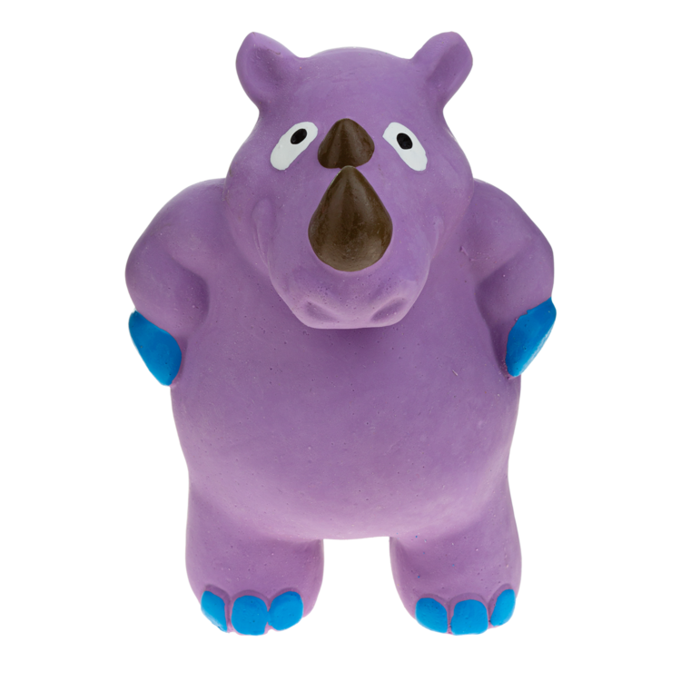 Recofun LAGOO RHINO nosorożec zabawka z piszczałką dla psa - thumbnail