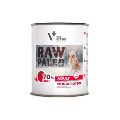 Vet Expert RAW PALEO ADULT DOG BEEF bezzbożowa mokra karma z wołowiną dla psów
