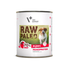 Vet Expert RAW PALEO PUPPY DOG BEEF bezzbożowa mokra karma z wołowiną dla szczeniąt - thumbnail nav