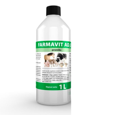 Vetos Farma FARMAVIT AD3E premiks – witaminy dla zwierząt gospodarskich